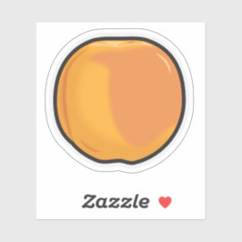 Op maat gesneden vinyl Sticker van een perzik