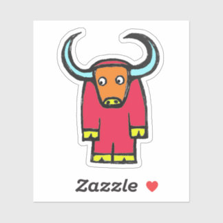 Op maat gesneden vinyl sticker - Yogi Yak