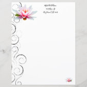 Op maat gesneden waterLily papieren blad (Voorkant)