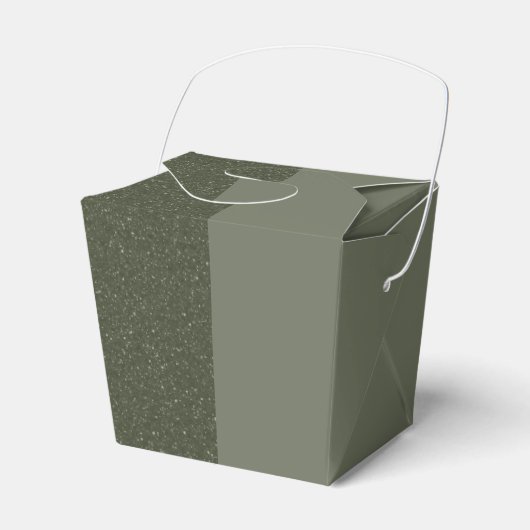Op Maat Gespikkelde Mosgroene Weggeef Favorietendo Bedankdoosjes (Voorkant Zijde)