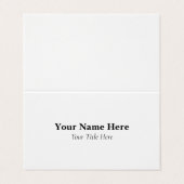 Op maat gevouwen visitekaartjes (Buitenkant ongevouwen)