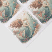 Op maat ontworpen tissuepapier MERMAID (Detail)