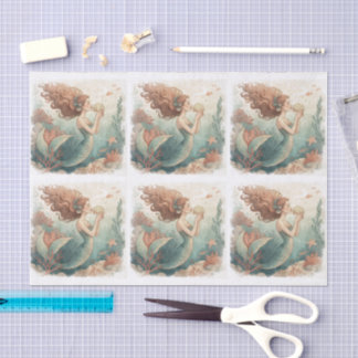 Op maat ontworpen tissuepapier MERMAID