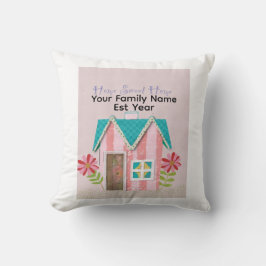 Op maat The Signature Whimsy (Roze & Turkoois) Kussen