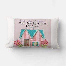 Op maat The Signature Whimsy (Roze & Turkoois) Kussen