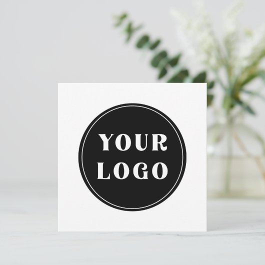 op maat, uniek, strak & minimalistisch bedankkaart (Staand voorkant)