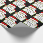 Op maat van de kerstman cadeaupapier (Hoek)