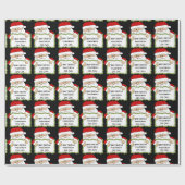 Op maat van de kerstman cadeaupapier (Vlak)