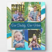 Op maat van onze papa, ons Hero Plaque Fotoplaat (Voorkant)