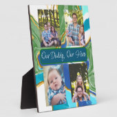 Op maat van onze papa, ons Hero Plaque Fotoplaat (Zijkant)