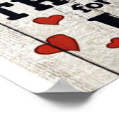 Op mijn Cadeau voor mannen | Cute Quottes Gift | Poster (Hoek)