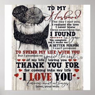 Op mijn Cadeau voor mannen Cute Quottes Gift Poster