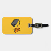 Op Mijn Computer Grappige Computer Oranje Kat Meme Bagagelabel (Voorkant horizontaal)