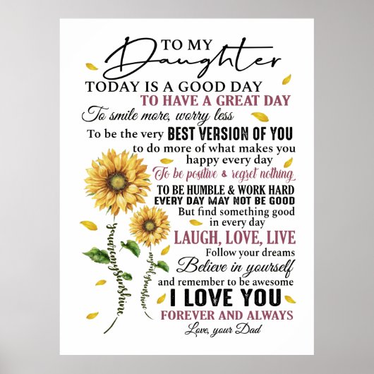 Op mijn dochter poster (Voorkant)