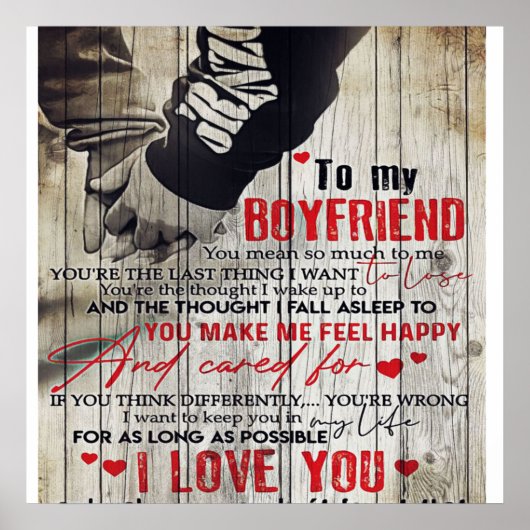 Op mijn eigen design | Trendy Husband Gift Poster (Voorkant)