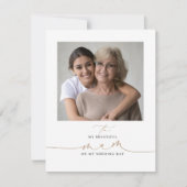 Op mijn foto van de huwelijksochtend (Voorkant)