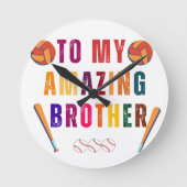 Op mijn geweldige broerdag ronde klok (Voorkant)