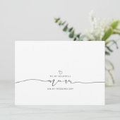 Op mijn huwelijksdagochtend (Staand voorkant)