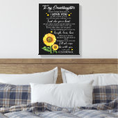 Op mijn kleindochter canvas afdruk (Insitu (Slaapkamer))