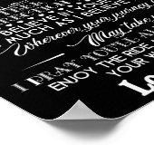 Op mijn kleinzoon poster (Hoek)