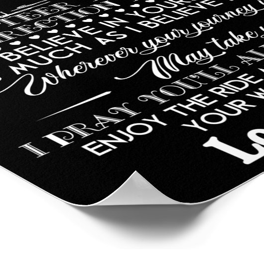 Op mijn kleinzoon poster (Hoek)