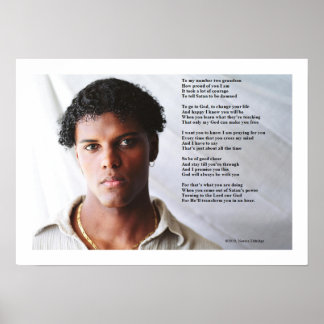 Op mijn kleinzoon poster