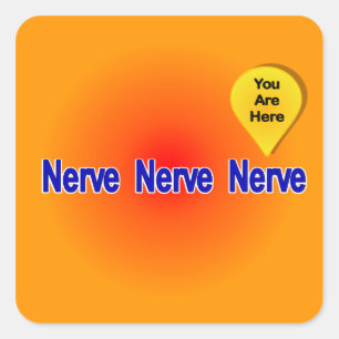 Op mijn laatste Nerve Vierkante Sticker