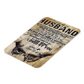 Op mijn man | Birthday Gift aan Husband | Magneet (Linkerzijde)