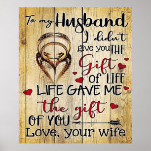 Op mijn man   Funny Quotes Cadeau Poster