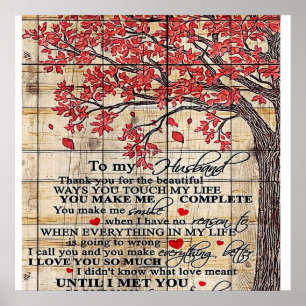 Op mijn man Funny Quottes to Husband Gift Poster