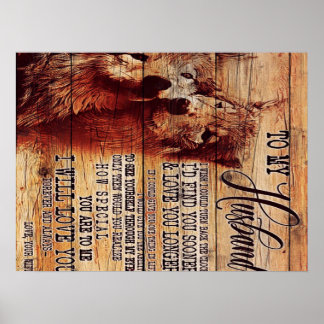 Op mijn man | Gezinsdecoratie | Voor mijn familie Poster