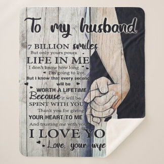 Op mijn man | House Decoration Gift Sherpa Deken