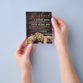 Op mijn man | Mijn Husband Gift | Brief voor hem | Flyer (Hand)