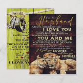 Op mijn man | Mijn Husband Gift | Brief voor hem | Kaart (Voorkant / Achterkant)