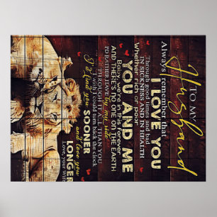 Op mijn man   Mijn Husband Gift   Brief voor hem   Poster