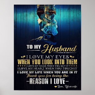 Op mijn man Offertes over de liefdessituatie van Poster