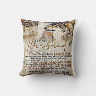 Op mijn man Trendy Gift voor je man Kussen