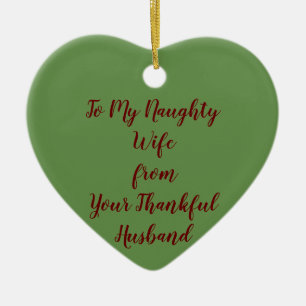 OP MIJN NAUWSTE VROUW VAN DANKFUL HUSBAND ORNAMENT
