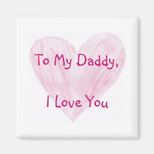 Op mijn papa magneet (Voorkant)