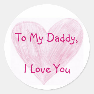 Op mijn papa ronde sticker