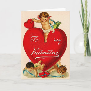 Op mijn Valentijn Feestdagen Kaart