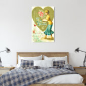Op mijn Valentijn vrouw Canvas Afdruk (Insitu (Slaapkamer))