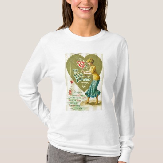 Op mijn Valentijn vrouw T-shirt (Voorkant)