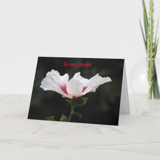 Op mijn vriend kaart (Voorkant)