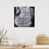 Op mijn vrouw | Funny Quotes to Wife | Nieuwe thui Poster (Keuken)