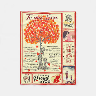 Op mijn zoon bank fleece deken