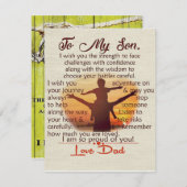 Op mijn zoon | Lovely Letter to Hem | Kaart (Voorkant / Achterkant)