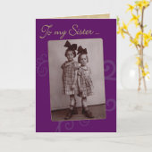 Op mijn zuster  Kaart van 1920. (Gele Bloem)