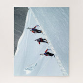 Op Mont Blanc lopen Legpuzzel (Verticaal)