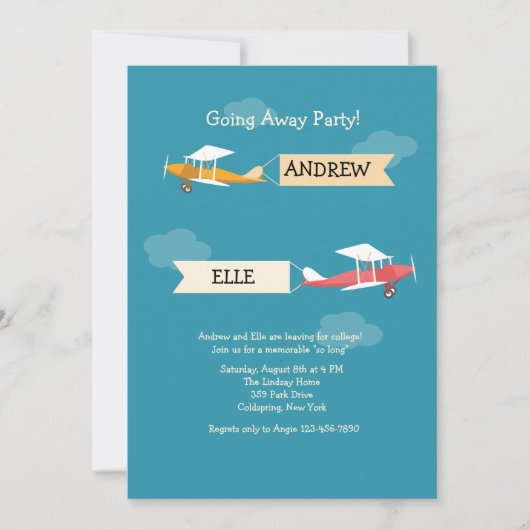 Op naar College Uitnodiging (Voorkant)